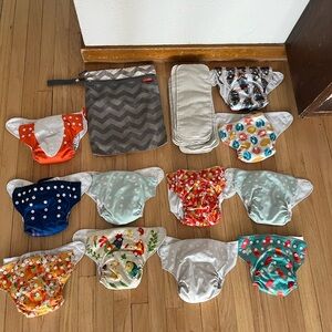 Alvababy Colorful Kids Cloth Diaper Set (newborn to 3T adjustable)